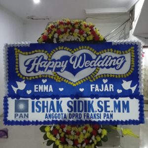 Karangan Bunga Happy Wedding - Afi Florist Serang